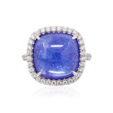 Tanzanite Ring with Diamonds over 11 carats