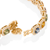 Multi Color Sapphire Bracelet
