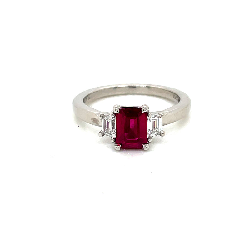 Ruby & Diamond classic ring