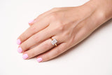Hidden Halo Radiant Cut Diamond Engagement Ring