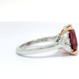 Rubelite Tourmaline & Diamond Ring