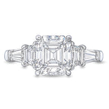 Square Emerald Cut Engagement Ring