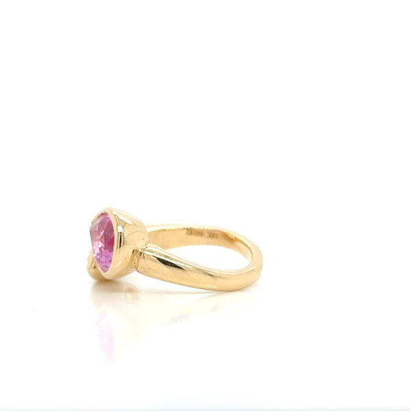 Pink and Yellow Sapphire Ring
