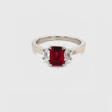 Ruby & Diamond classic ring