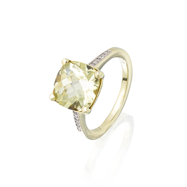 Lemon Citrine Ring