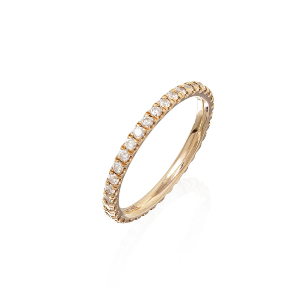 14kt rose gold diamond eternity band. 0.53cttw of diamonds. G Color, I Clarity.