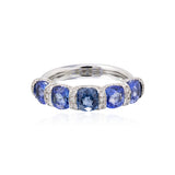 5-Stone Sapphire & Diamond Ring