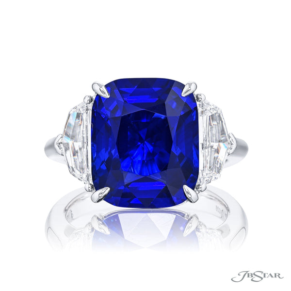 Magnificent 11 Carat Sapphire and Diamond ring