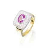 Bezel-Set Pink Sapphire Ring