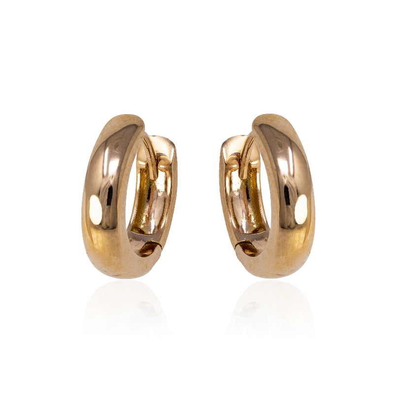 14KT Rose Gold Huggies Earrings
