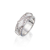 Round Brilliant and Baguette Eternity Band