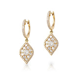 18 KT Rose Gold and Diamond Drop Earring