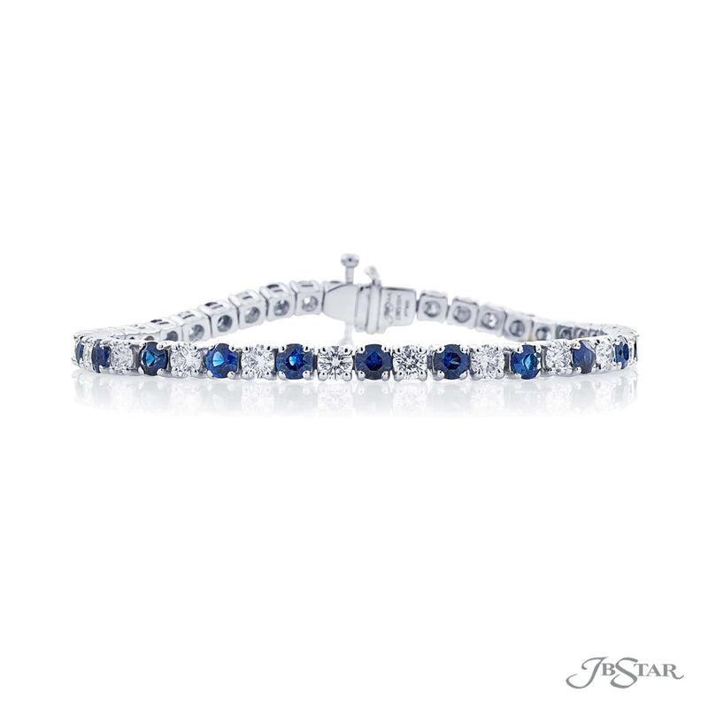 Dazzling diamond and sapphire bracelet.