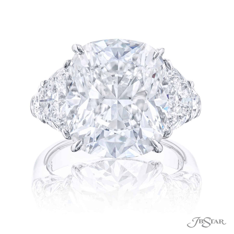 Magnificent diamond ring featuring an exquisite 10.02 ct. cushion