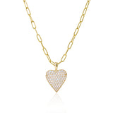 Pave  set diamond Heart pendant