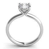 Classic Rounded 4-Prong Solitaire Engagement Ring