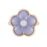 Lavender Chalcedony Fiore Ring