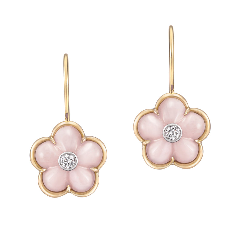 Pink Opal Fiore Earrings