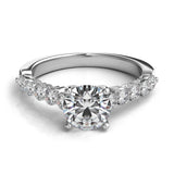 Eleven-Stone "Royal Prong" Diamond Engagement Ring