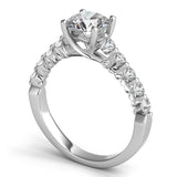 Eleven-Stone "Royal Prong" Diamond Engagement Ring