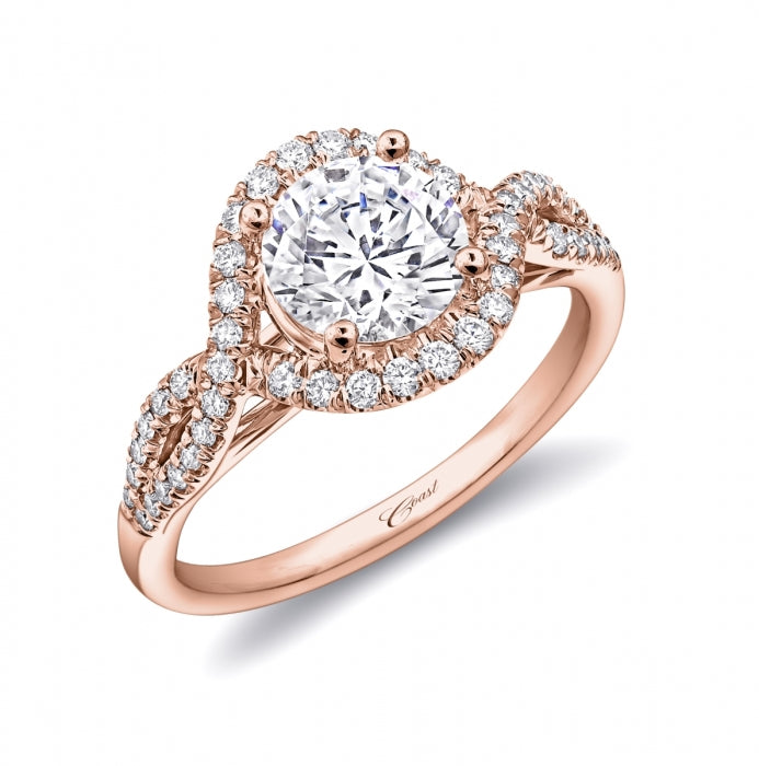 Diamond Rose Gold Engagement Ring