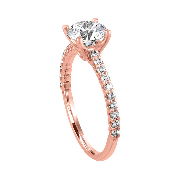 Two Tone Engagement Ring