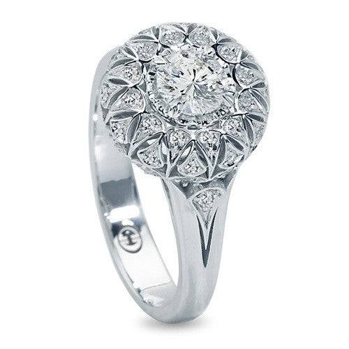 Crisscut Diamond Engagement Ring 1